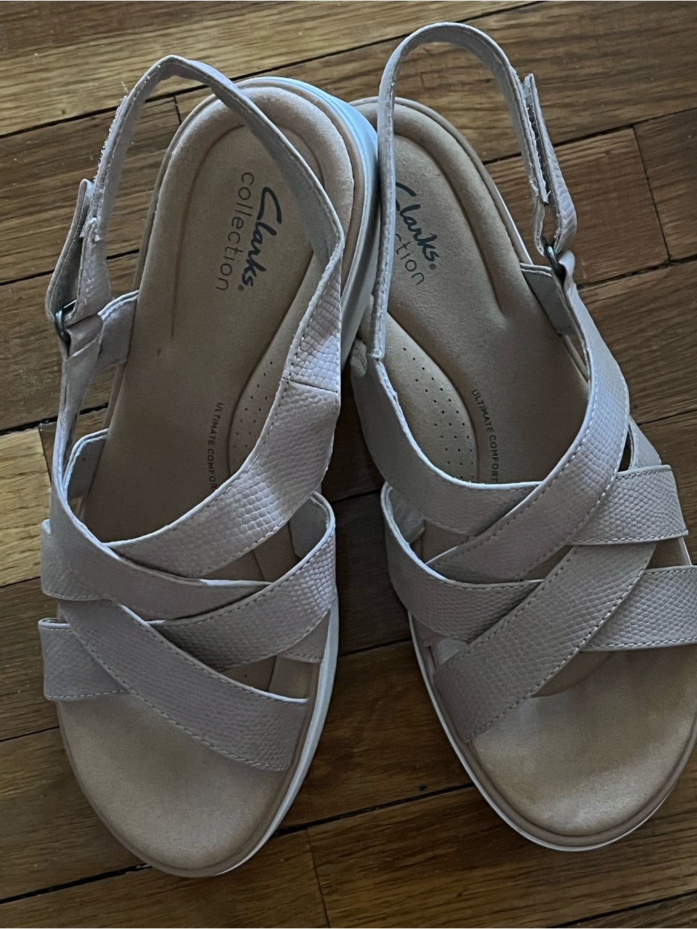 Jillian Spring Sand Leather Cuir Sable Women’s Wide Sandals